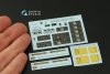 Quinta Studio QD32234 Boeing B-17E/F Radio operator's compartment. 3D-Printed coloured Interior on decal paper (HK models) 1/32
